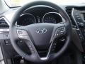 Gray 2014 Hyundai Santa Fe Limited Steering Wheel