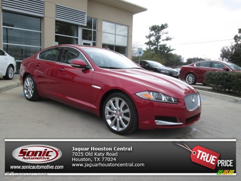 2014 XF 2.0T - Italian Racing Red Metallic / Warm Charcoal photo #1