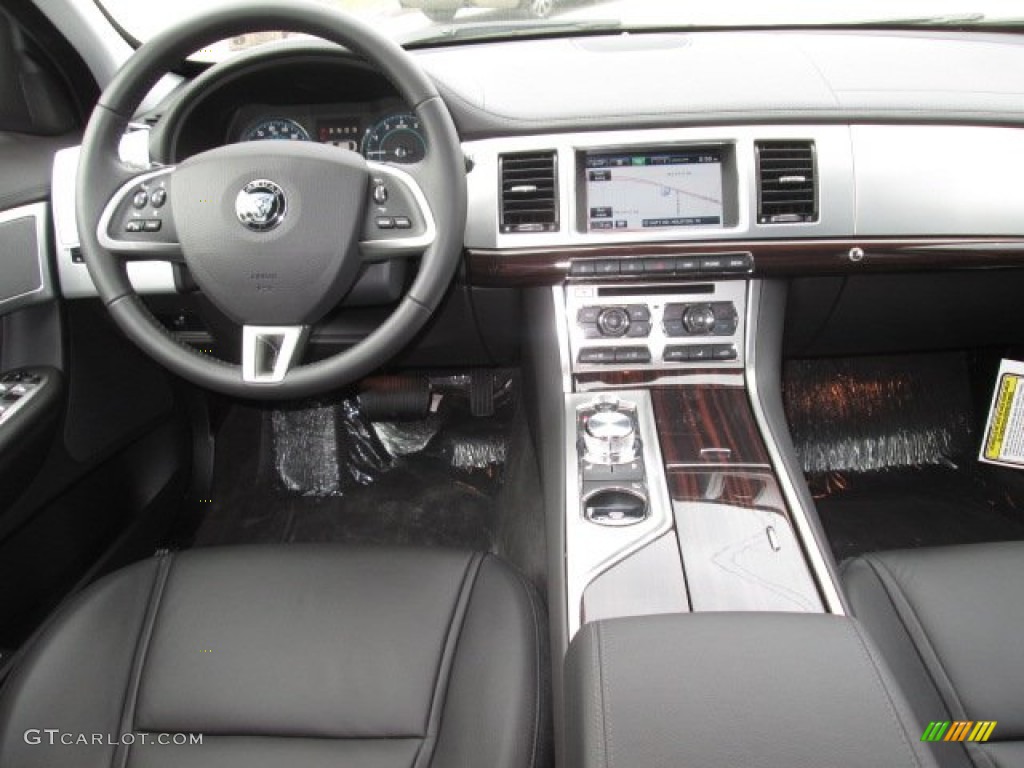 2014 Jaguar XF 2.0T Warm Charcoal Dashboard Photo #91717195