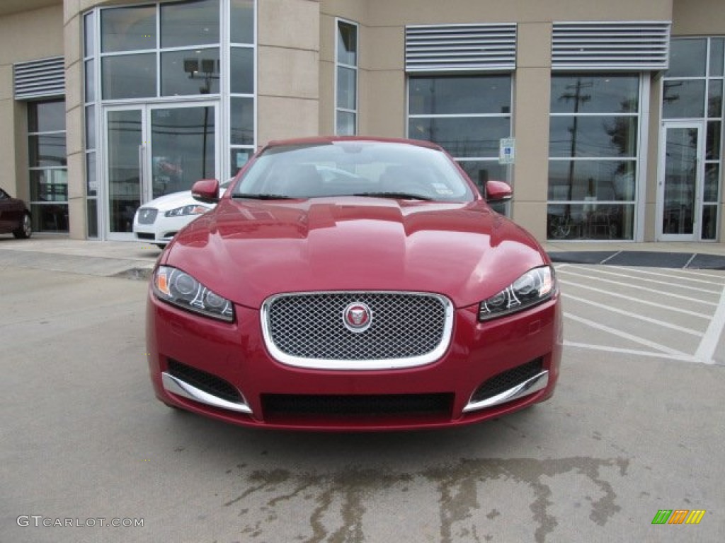 Italian Racing Red Metallic 2014 Jaguar XF 2.0T Exterior Photo #91717251