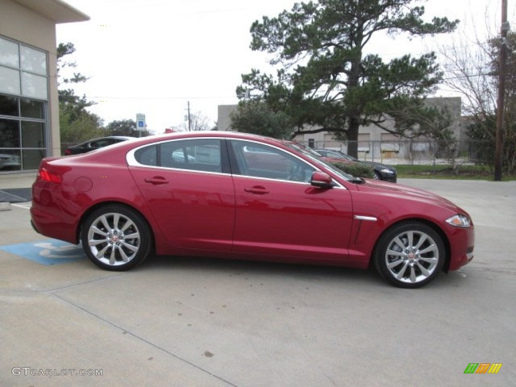 Italian Racing Red Metallic 2014 Jaguar XF 2.0T Exterior Photo #91717351