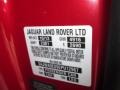 CAH: Italian Racing Red Metallic 2014 Jaguar XF 2.0T Color Code