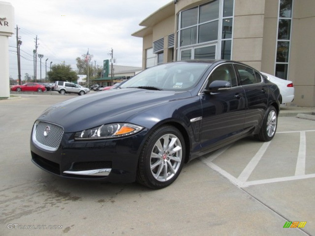 Dark Sapphire Metallic 2014 Jaguar XF 2.0T Exterior Photo #91717645