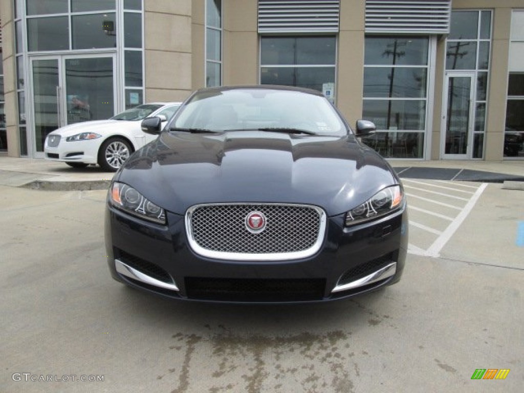 Dark Sapphire Metallic 2014 Jaguar XF 2.0T Exterior Photo #91717663