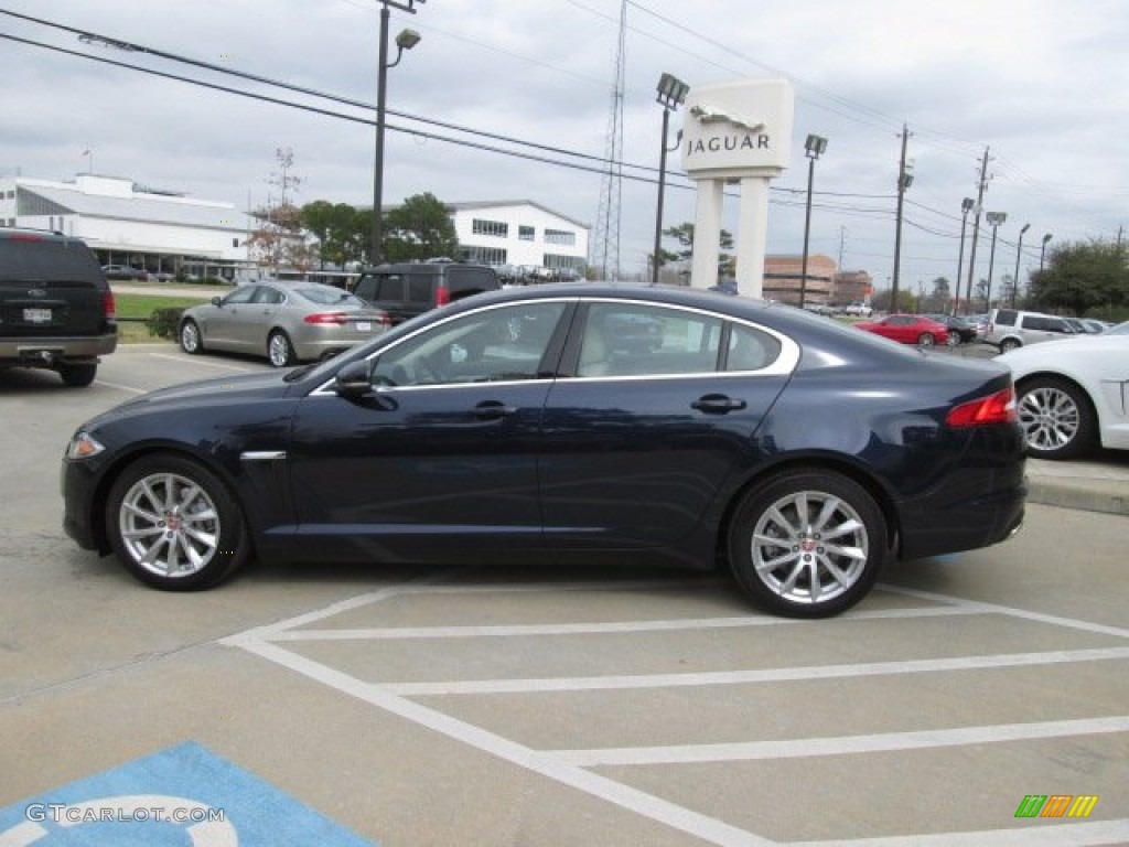 Dark Sapphire Metallic 2014 Jaguar XF 2.0T Exterior Photo #91717681