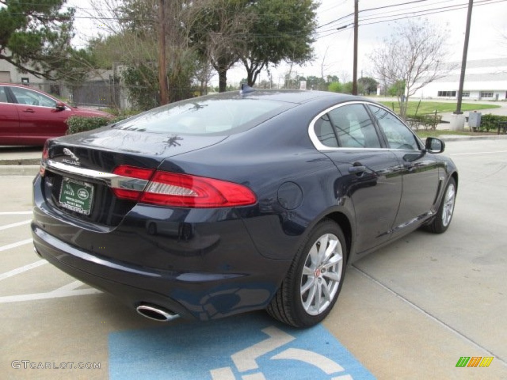 2014 XF 2.0T - Dark Sapphire Metallic / Barley/Warm Charcoal photo #10
