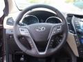 Beige 2014 Hyundai Santa Fe Limited Steering Wheel