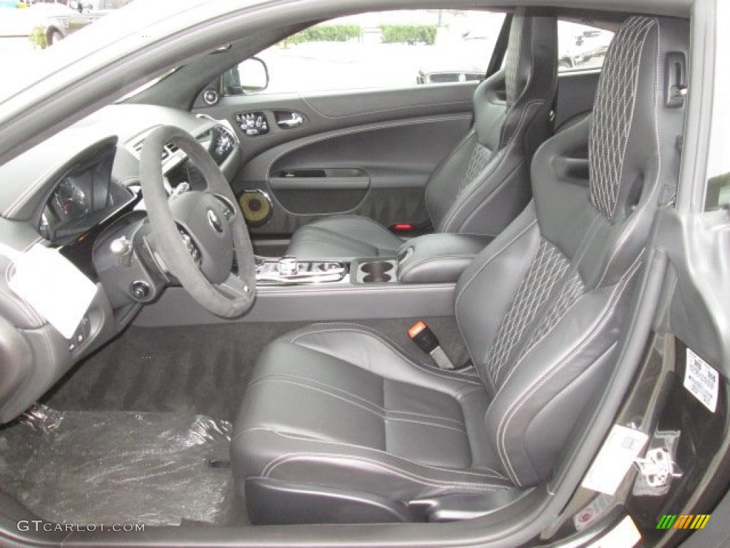 XKR-S Warm Charcoal/Warm Charcoal Ivory Stitching Interior 2014 Jaguar XK XKR Coupe Photo #91718008