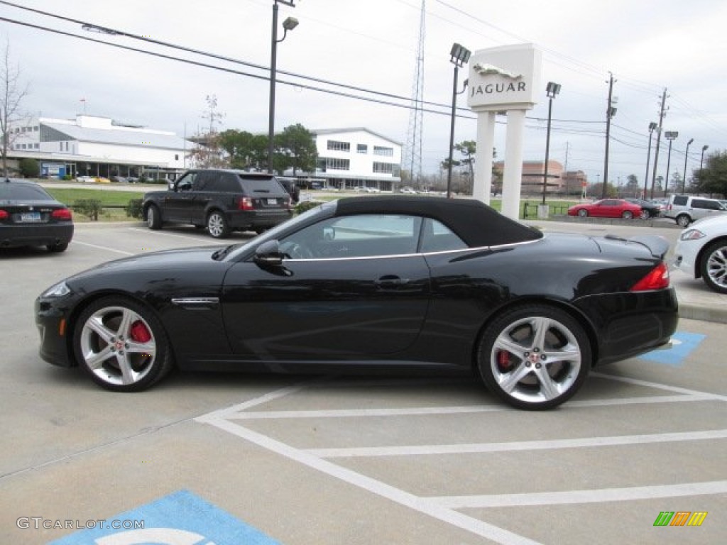 2014 XK XKR Convertible - Ultimate Black Metallic / Red Duo Tone/Warm Charcoal photo #7