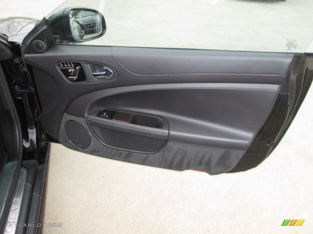 2014 Jaguar XK Touring Coupe Warm Charcoal/Warm Charcoal Door Panel Photo #91719010