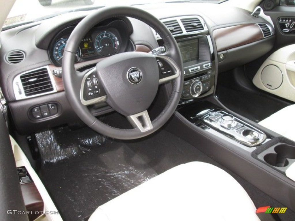 Ivory/Warm Charcoal Interior 2014 Jaguar XK Touring Convertible Photo #91719160