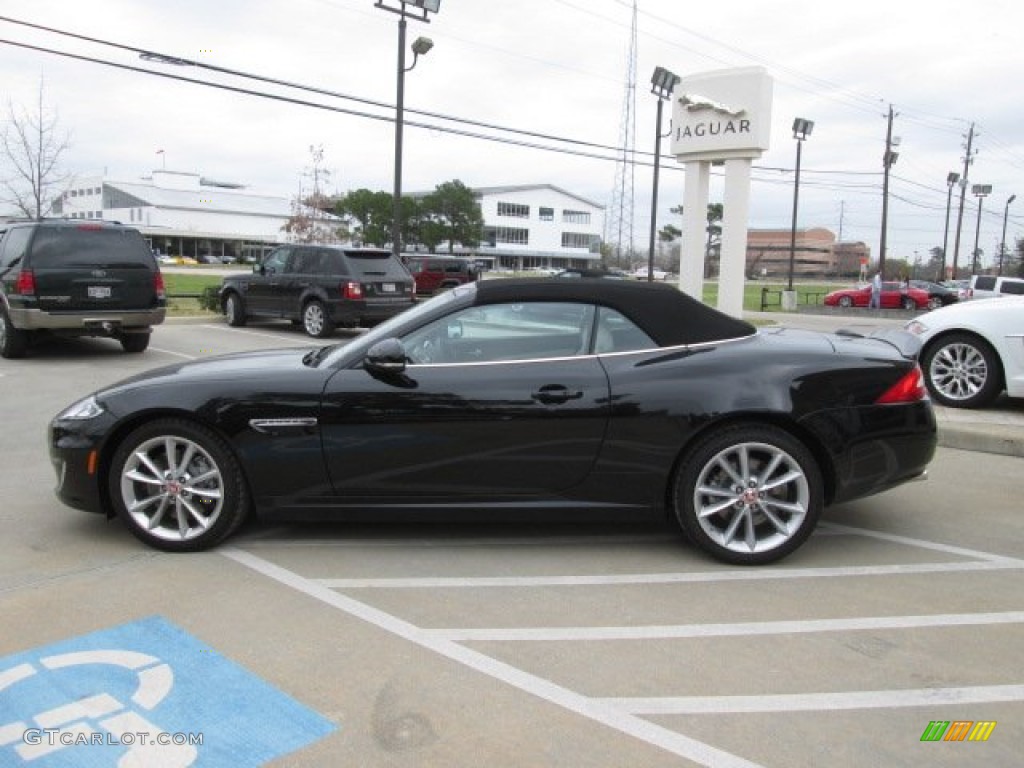 Ultimate Black Metallic 2014 Jaguar XK Touring Convertible Exterior Photo #91719235