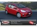 2014 Absolutely Red Toyota Prius c Hybrid Two  photo #1