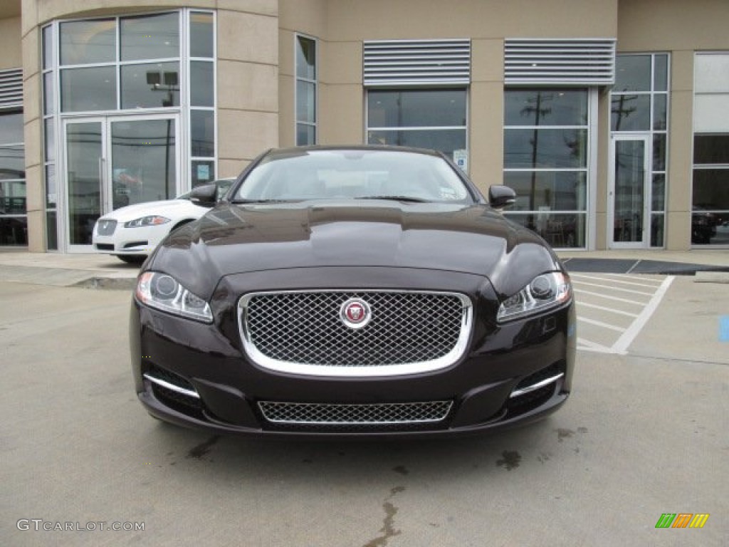 2014 XJ XJL Portfolio AWD - Caviar Metallic / Ivory photo #6