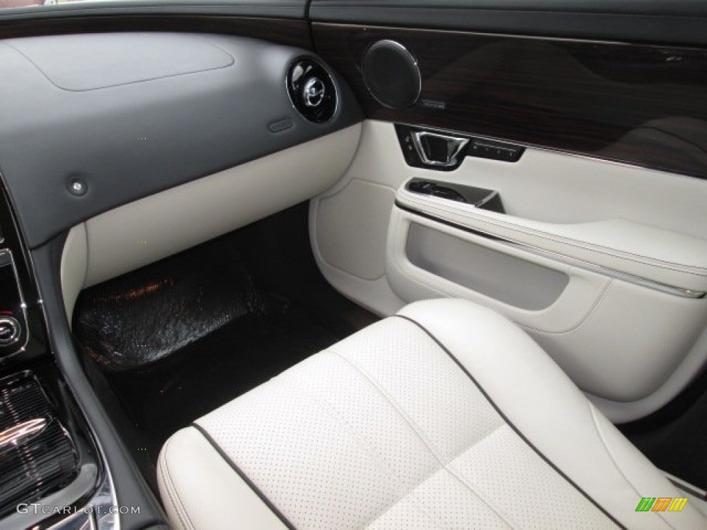 2014 XJ XJL Portfolio AWD - Caviar Metallic / Ivory photo #13