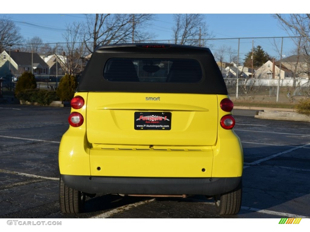 2008 fortwo passion cabriolet - Light Yellow / Design Black photo #4