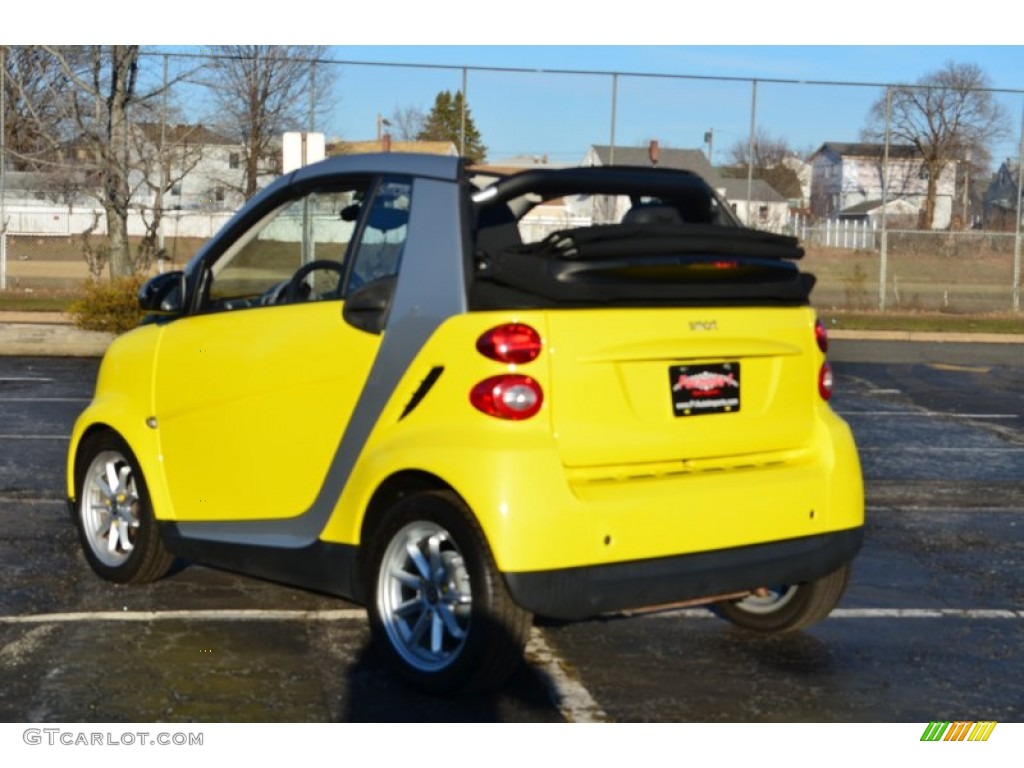 2008 fortwo passion cabriolet - Light Yellow / Design Black photo #9
