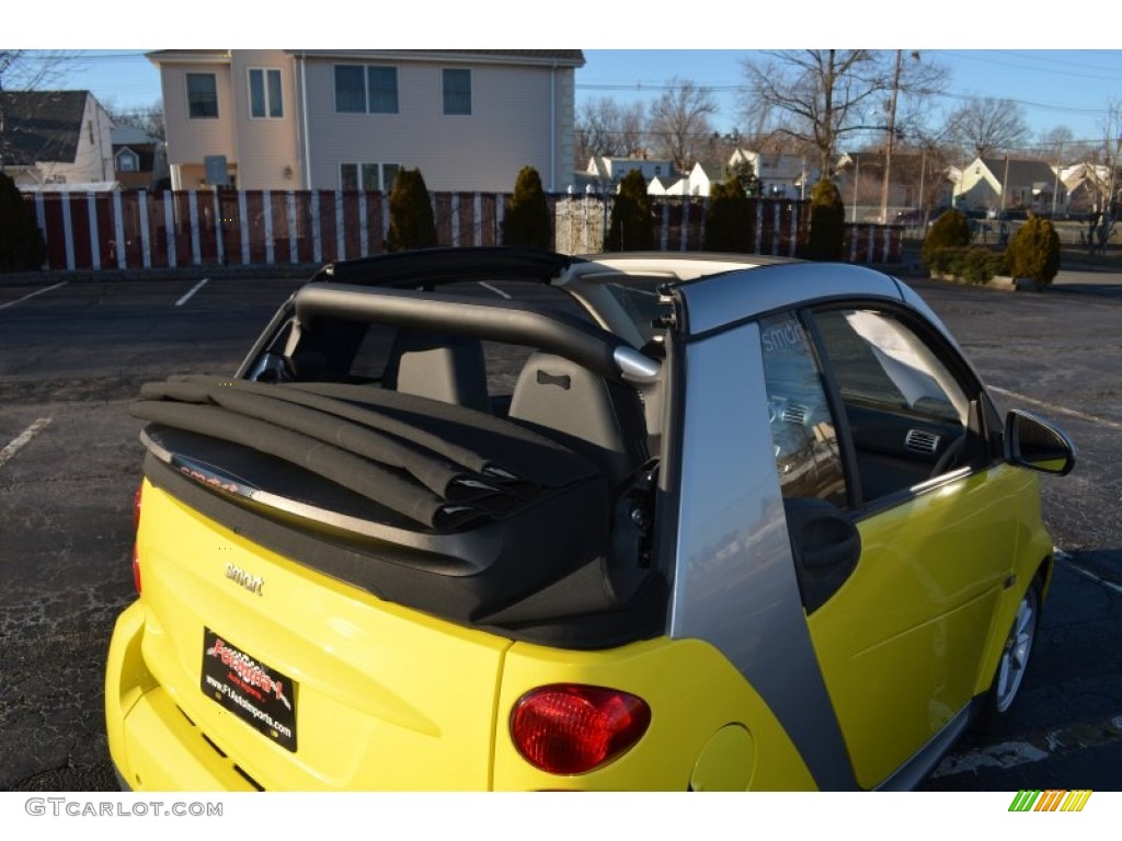 2008 fortwo passion cabriolet - Light Yellow / Design Black photo #11