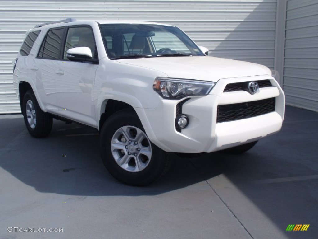 2014 4Runner SR5 - Super White / Sand Beige photo #1