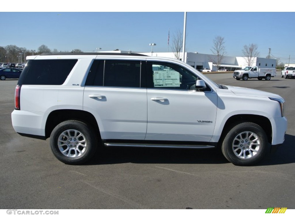 Summit White 2015 GMC Yukon SLE 4WD Exterior Photo #91722403