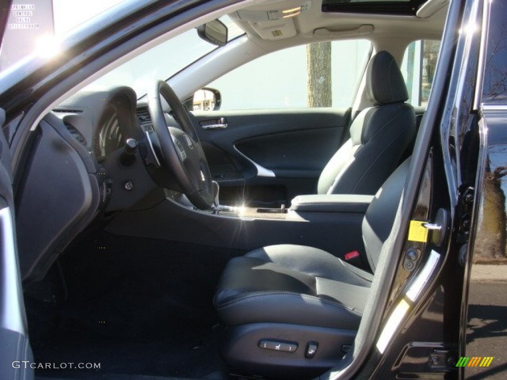 2012 IS 350 AWD - Obsidian Black / Black photo #9