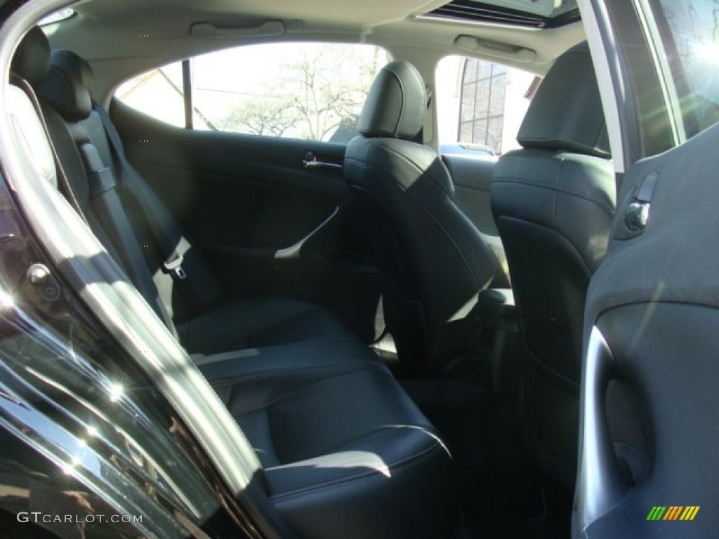 2012 IS 350 AWD - Obsidian Black / Black photo #22