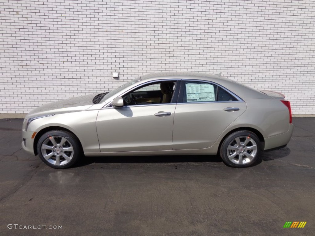 Silver Coast Metallic 2014 Cadillac ATS 2.0L Turbo AWD Exterior Photo #91723108