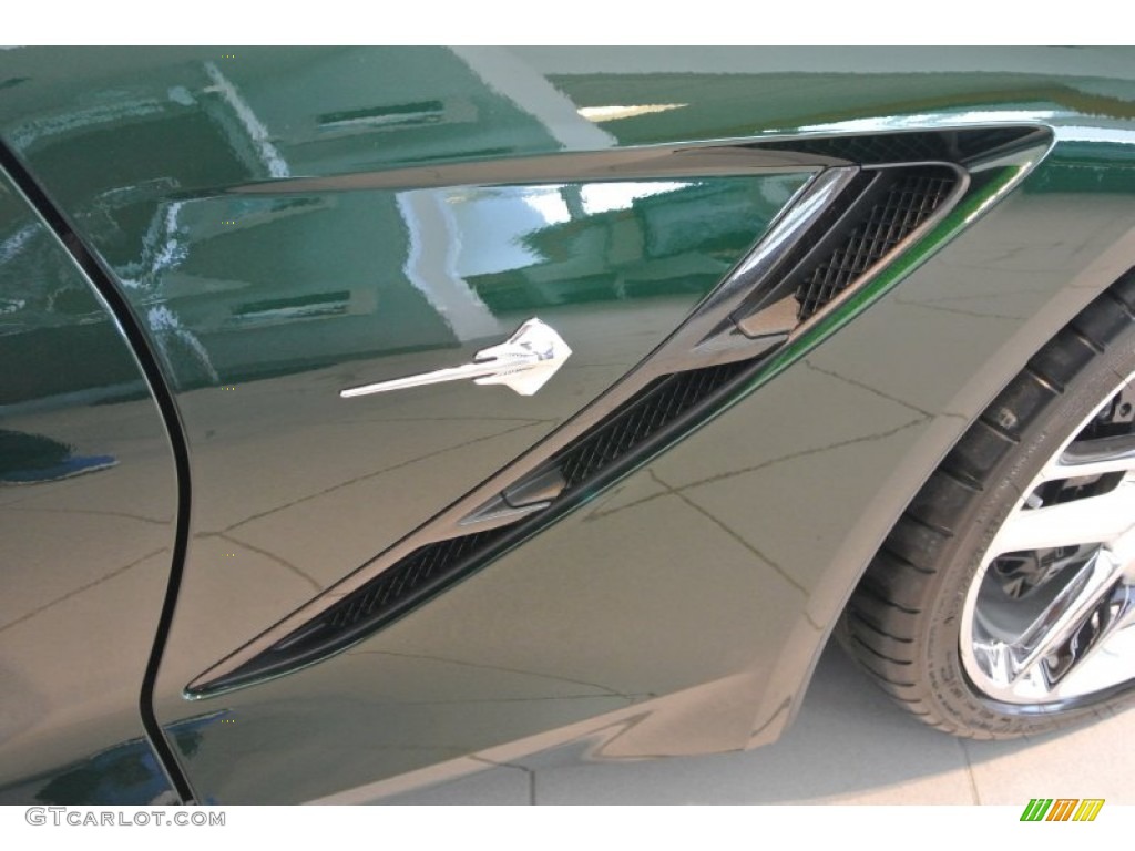 2014 Corvette Stingray Coupe Z51 - Lime Rock Green Metallic / Gray photo #7