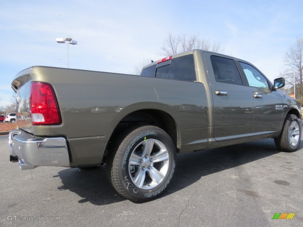2014 1500 SLT Crew Cab - Prairie Pearl Coat / Canyon Brown/Light Frost Beige photo #3