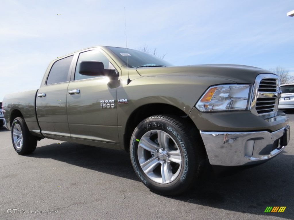 2014 1500 SLT Crew Cab - Prairie Pearl Coat / Canyon Brown/Light Frost Beige photo #4