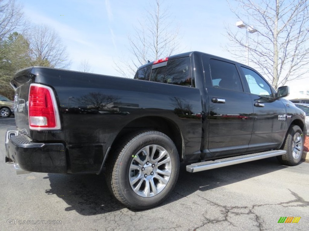 2014 1500 Laramie Limited Crew Cab - Black / Black photo #3