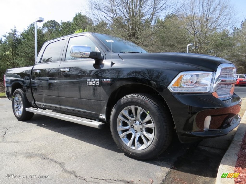 Black 2014 Ram 1500 Laramie Limited Crew Cab Exterior Photo #91728643