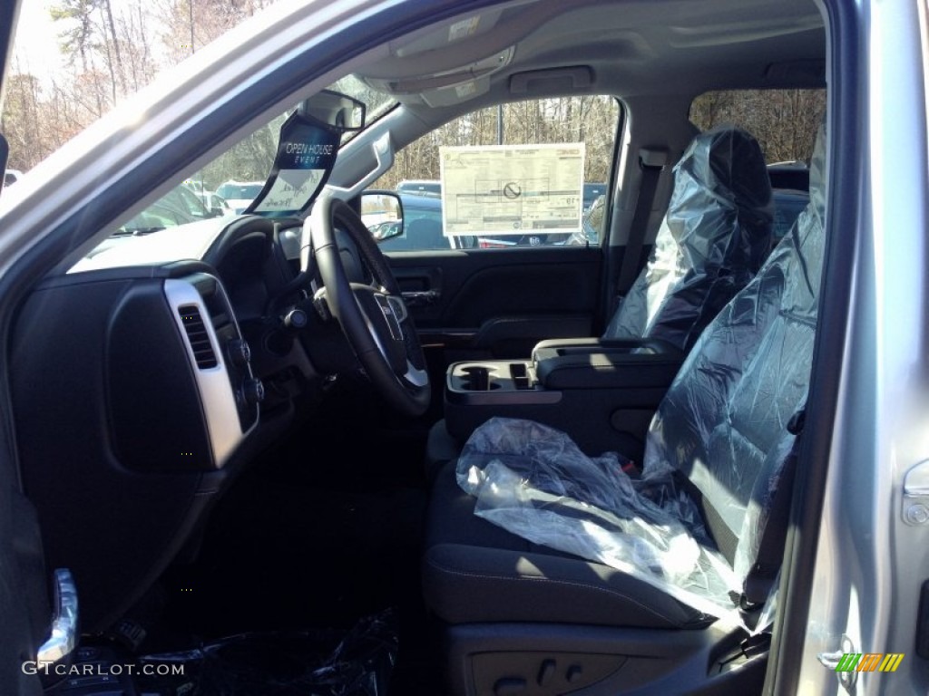 2014 Sierra 1500 SLE Crew Cab 4x4 - Quicksilver Metallic / Jet Black photo #8