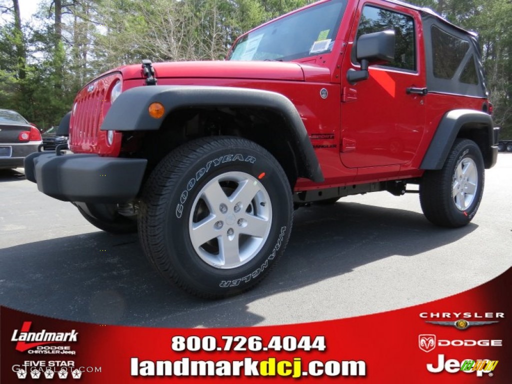 2014 Wrangler Sport 4x4 - Flame Red / Black photo #1