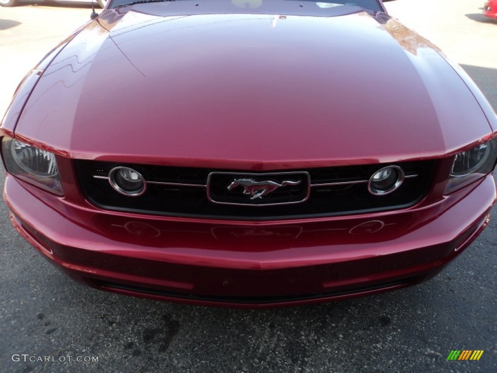 2007 Mustang V6 Premium Coupe - Redfire Metallic / Black/Dove Accent photo #21