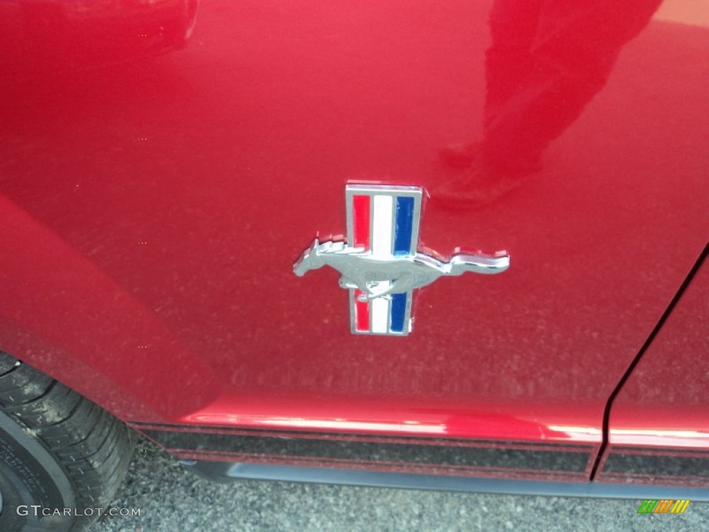 2007 Mustang V6 Premium Coupe - Redfire Metallic / Black/Dove Accent photo #26