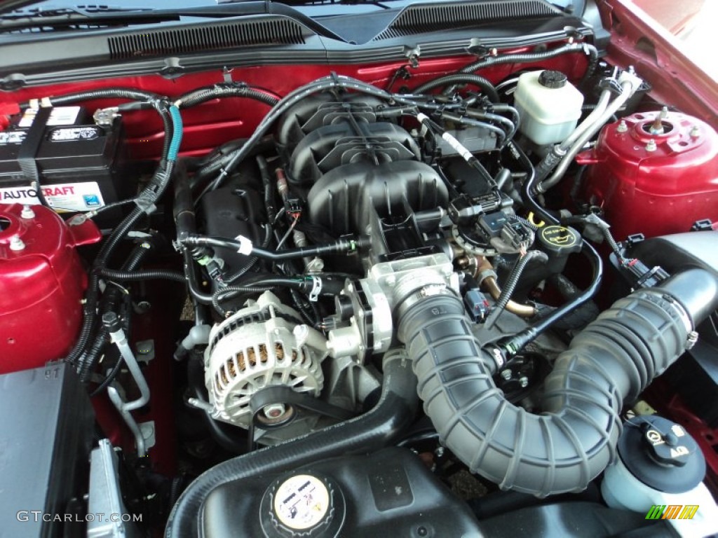 2007 Mustang V6 Premium Coupe - Redfire Metallic / Black/Dove Accent photo #28