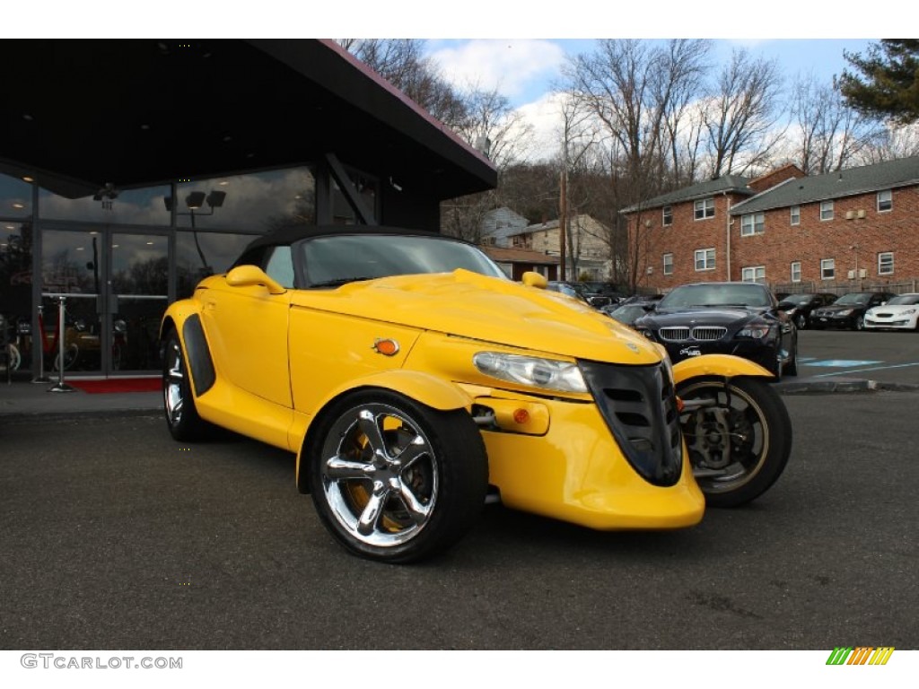 Prowler Yellow 2001 Plymouth Prowler Roadster Exterior Photo #91730722