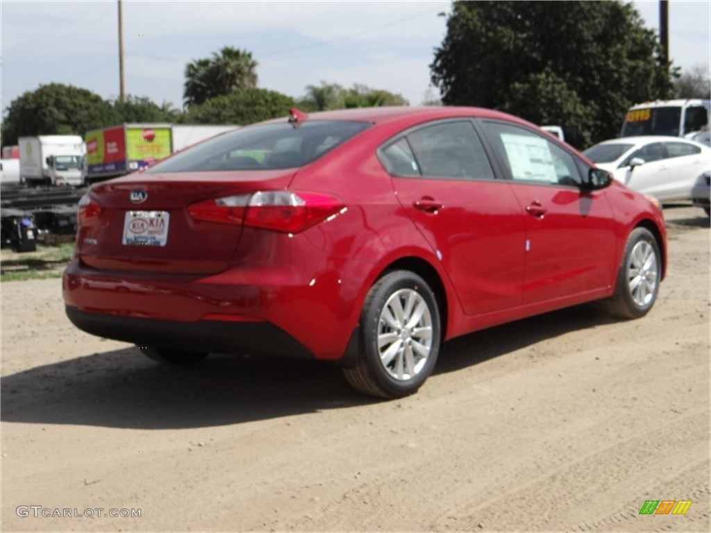 2014 Forte LX - Crimson Red / Gray photo #3