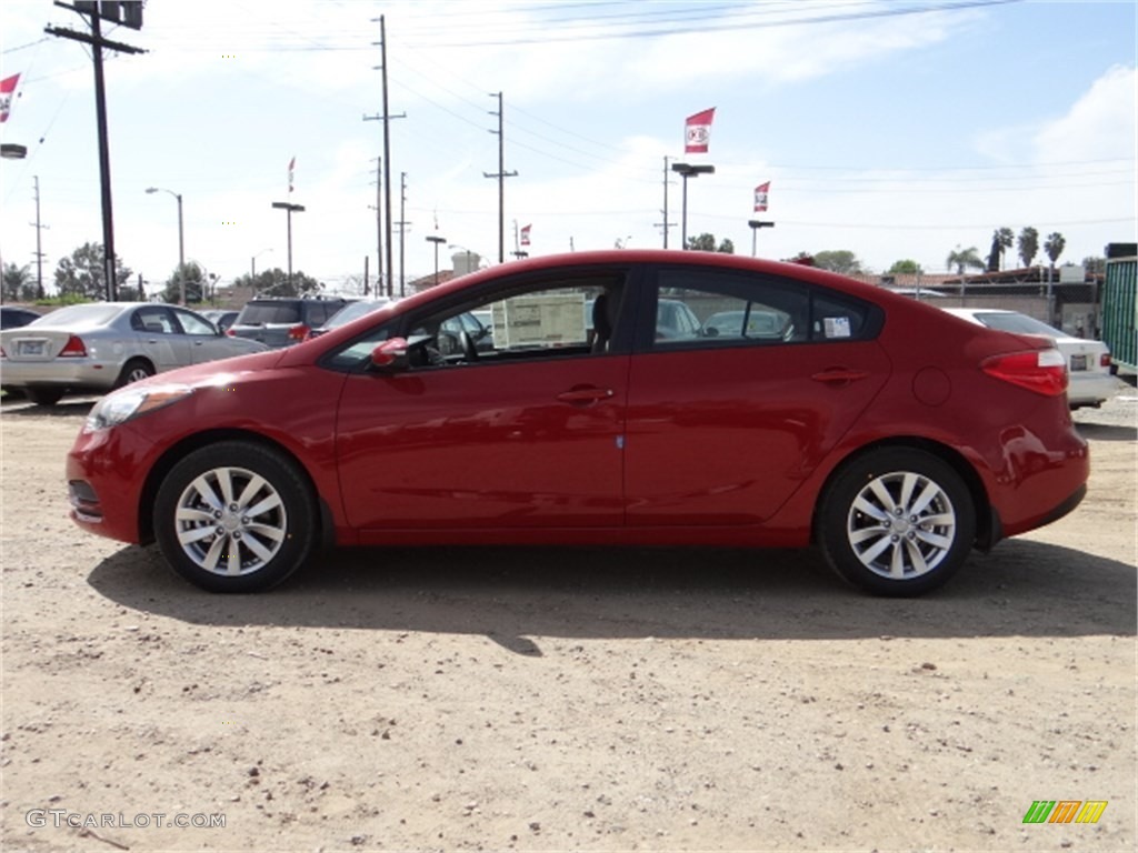 2014 Forte LX - Crimson Red / Gray photo #5