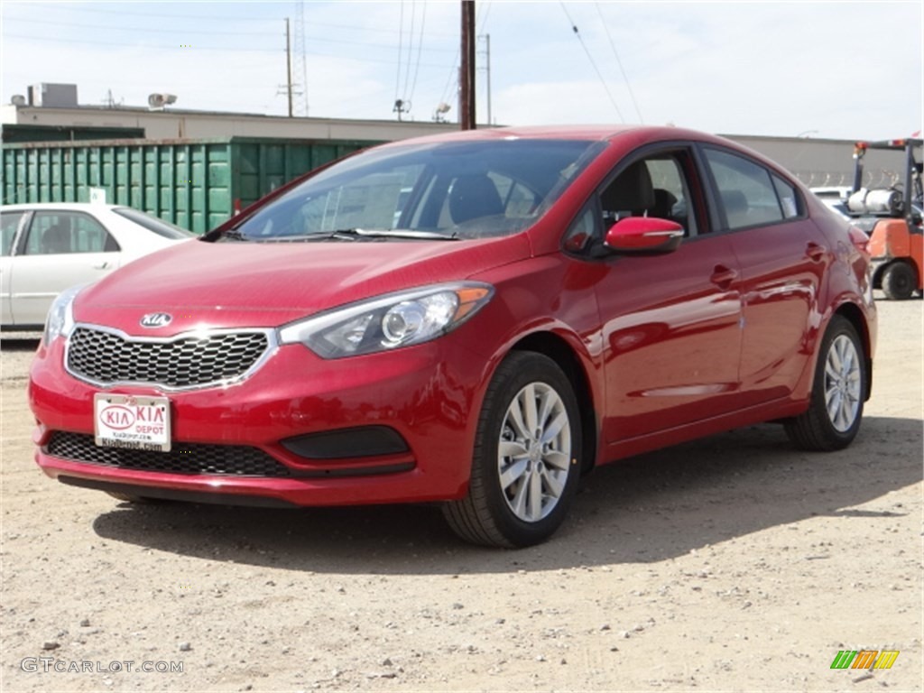 2014 Forte LX - Crimson Red / Gray photo #6