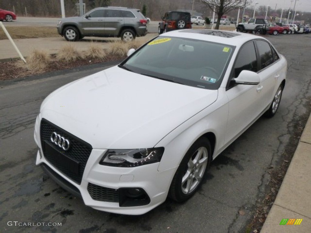 Ibis White 2009 Audi A4 2.0T Premium quattro Sedan Exterior Photo #91734073