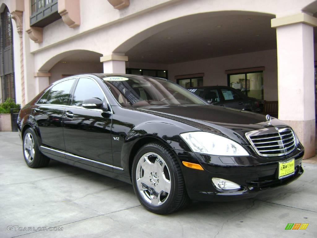 2007 S 600 Sedan - Black / Black photo #1