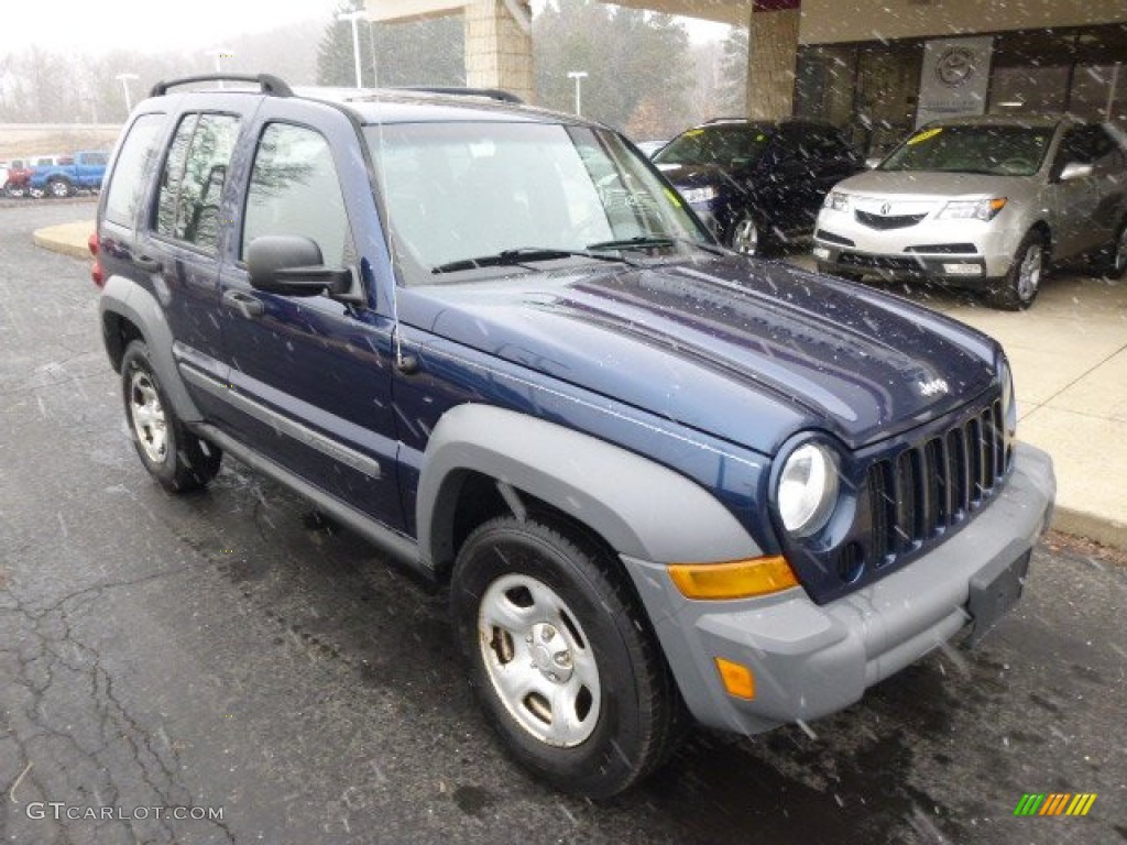 2005 Liberty Sport 4x4 - Atlantic Blue Pearlcoat / Medium Slate Gray photo #2
