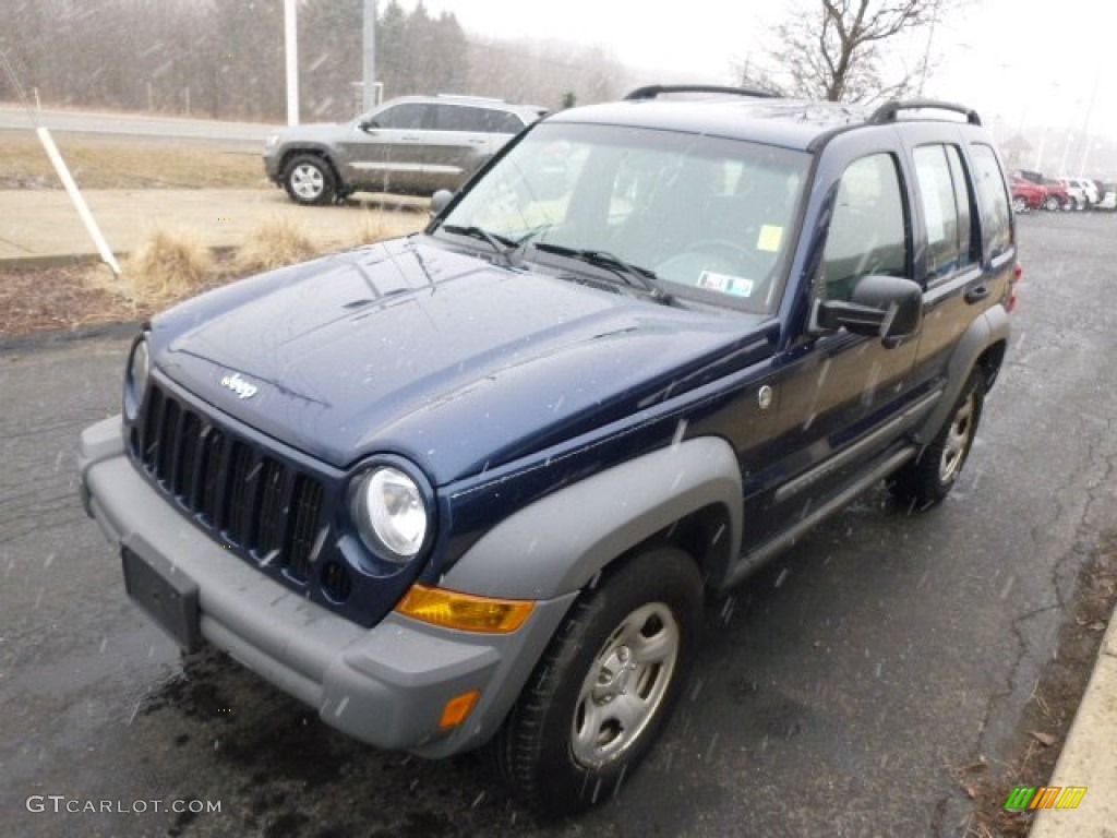 2005 Liberty Sport 4x4 - Atlantic Blue Pearlcoat / Medium Slate Gray photo #4