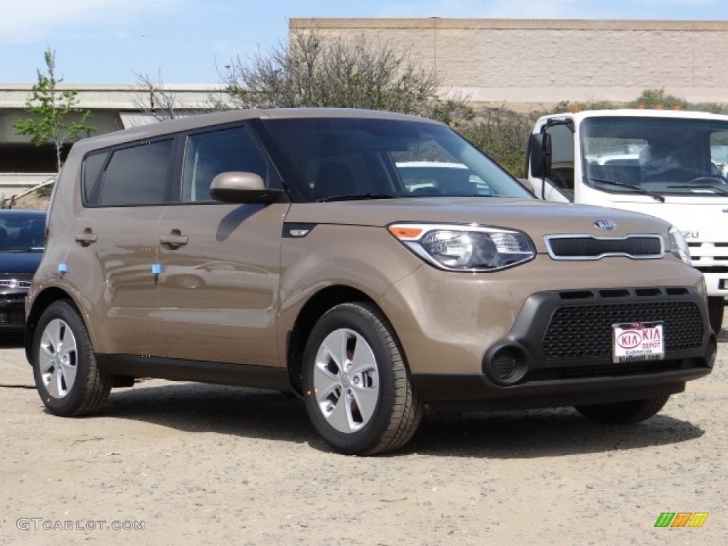 2014 Soul 1.6 - Latte Brown / Black Diamond Woven Cloth photo #1