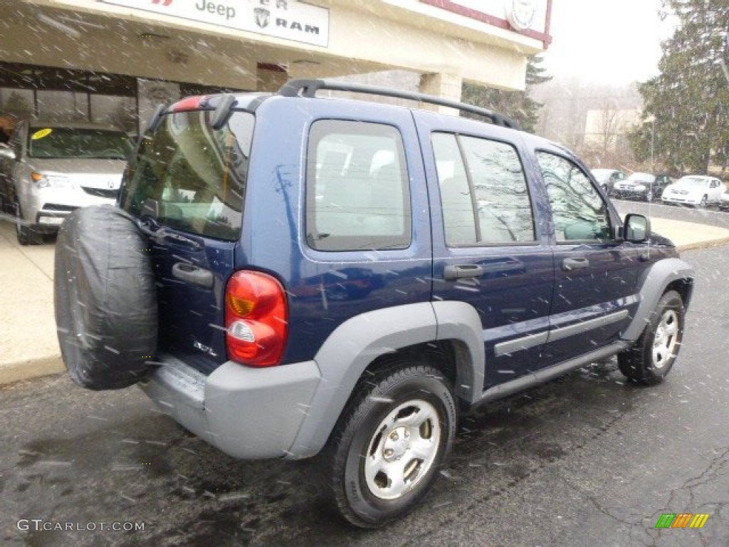 2005 Liberty Sport 4x4 - Atlantic Blue Pearlcoat / Medium Slate Gray photo #8