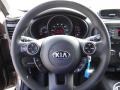 2014 Kia Soul Black Diamond Woven Cloth Interior Steering Wheel Photo