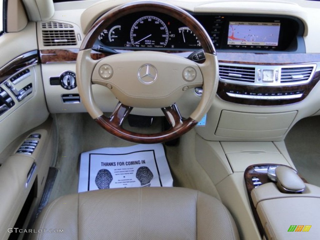 2008 S 550 Sedan - Arctic White / Cashmere/Savanna photo #9