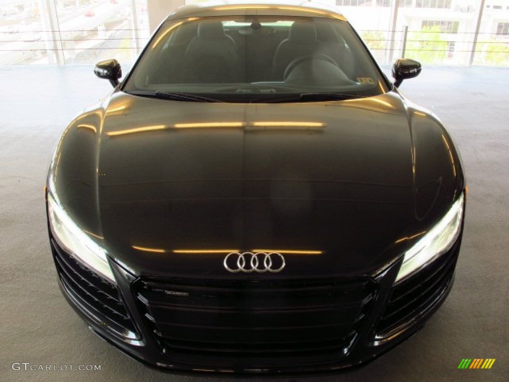 2014 R8 Coupe V8 - Panther Black Crystal / Black photo #6